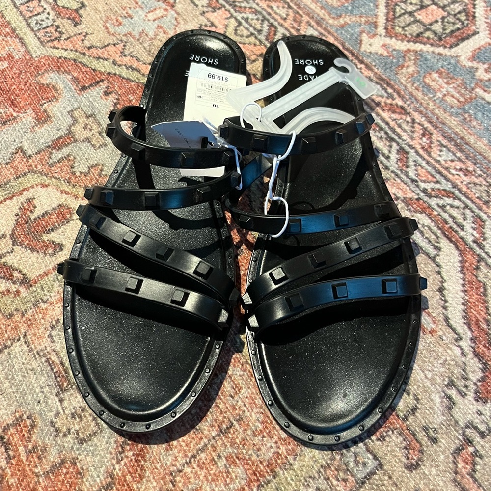 NWT Shade and Shore Women’s 10 Studded Sandals